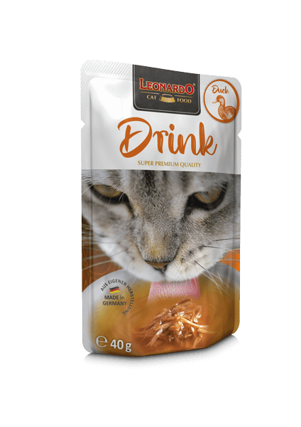 Leonardo pouches drink duck Katze, Katzennahrung, Drink, Beef, Rind, Flüssigkeit, besseres trinken